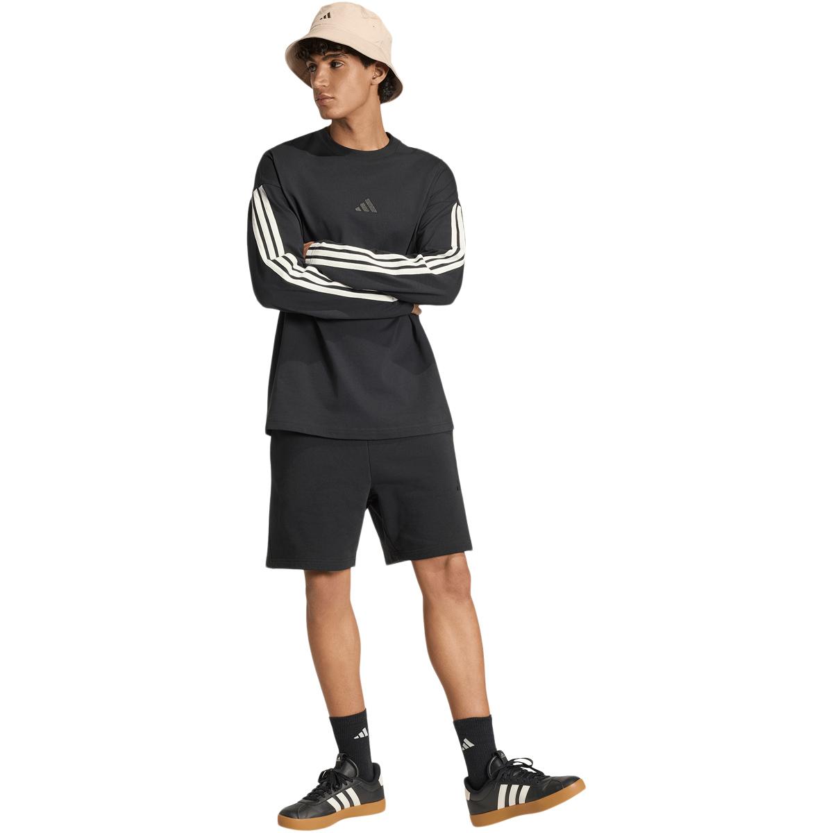 adidas Kit 3-Stripes Langærmet T-shirt Herre BLACK/OWHITE