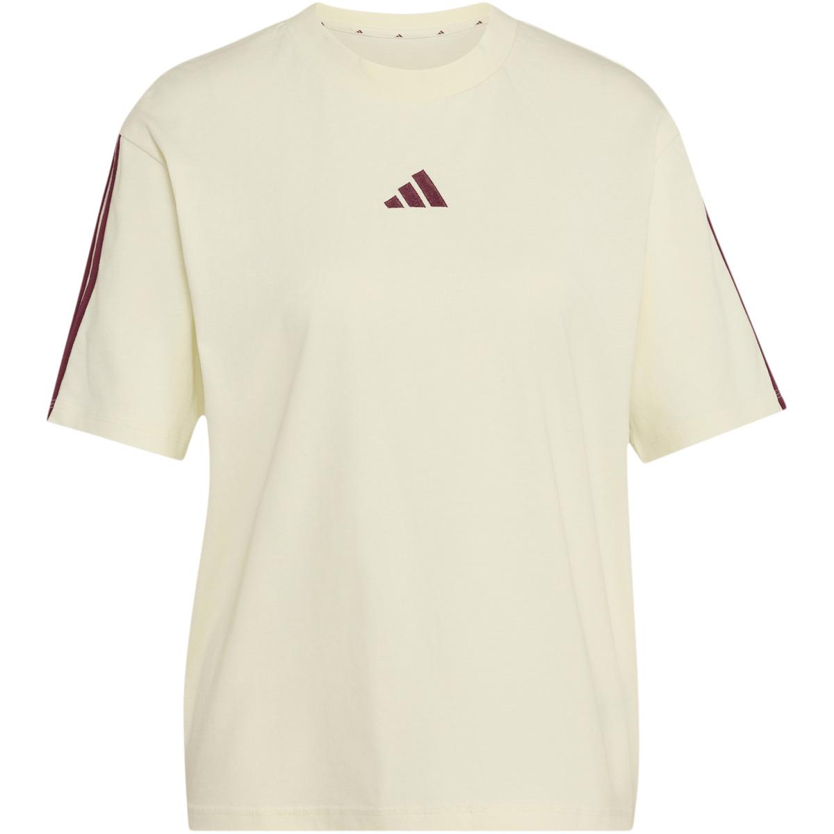 adidas 3-Stripes SJ BF T-skjorte Dame IVORY/MAROON
