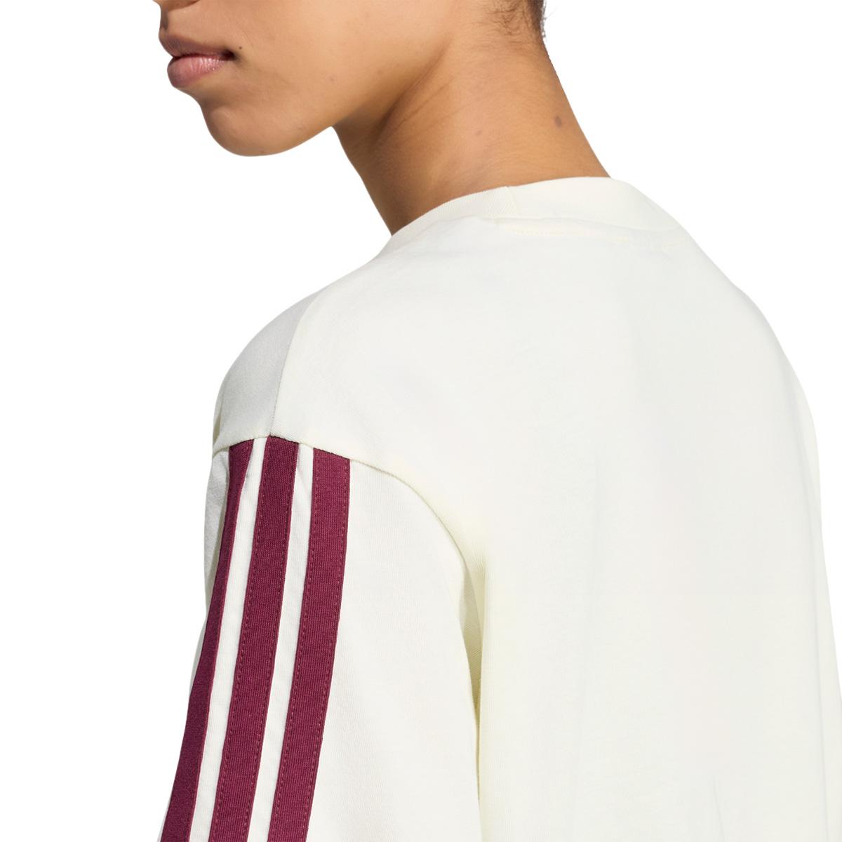 adidas 3-Stripes SJ BF T-skjorte Dame IVORY/MAROON