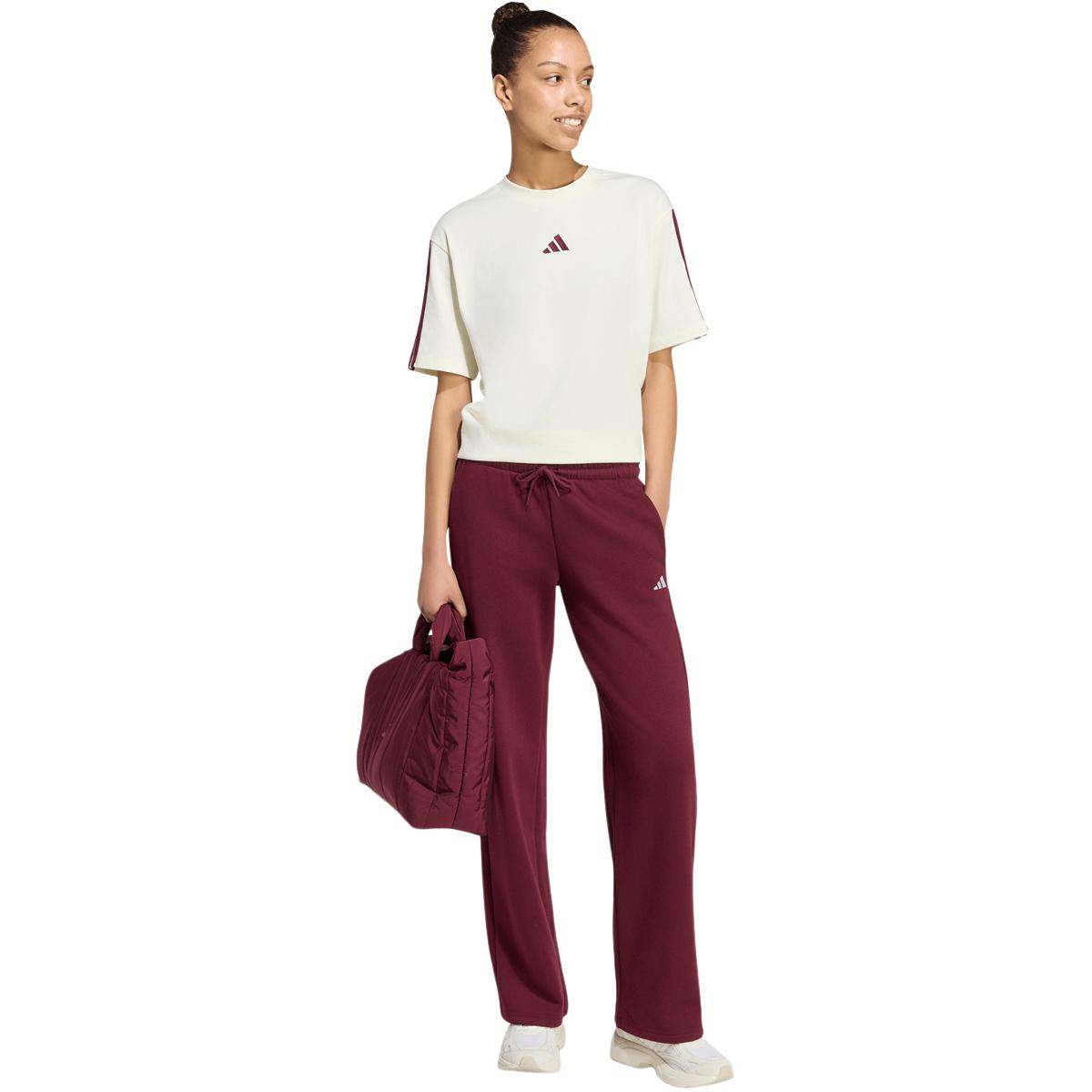 adidas 3-Stripes SJ BF T-skjorte Dame IVORY/MAROON