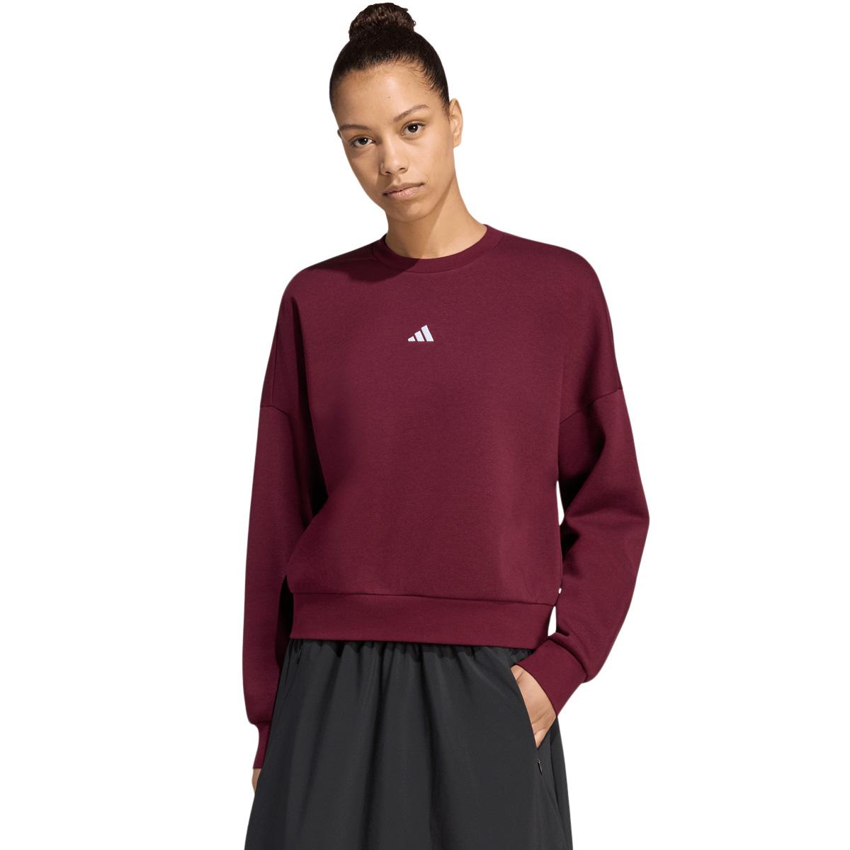 adidas Small Logo FC Sweatshirt Dame MAROON/WHITE