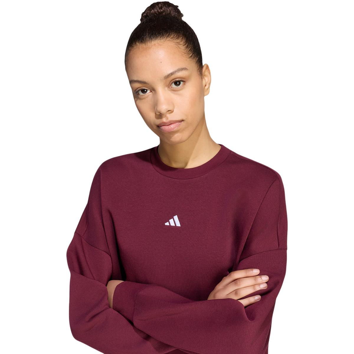 adidas Small Logo FC Sweatshirt Dame MAROON/WHITE