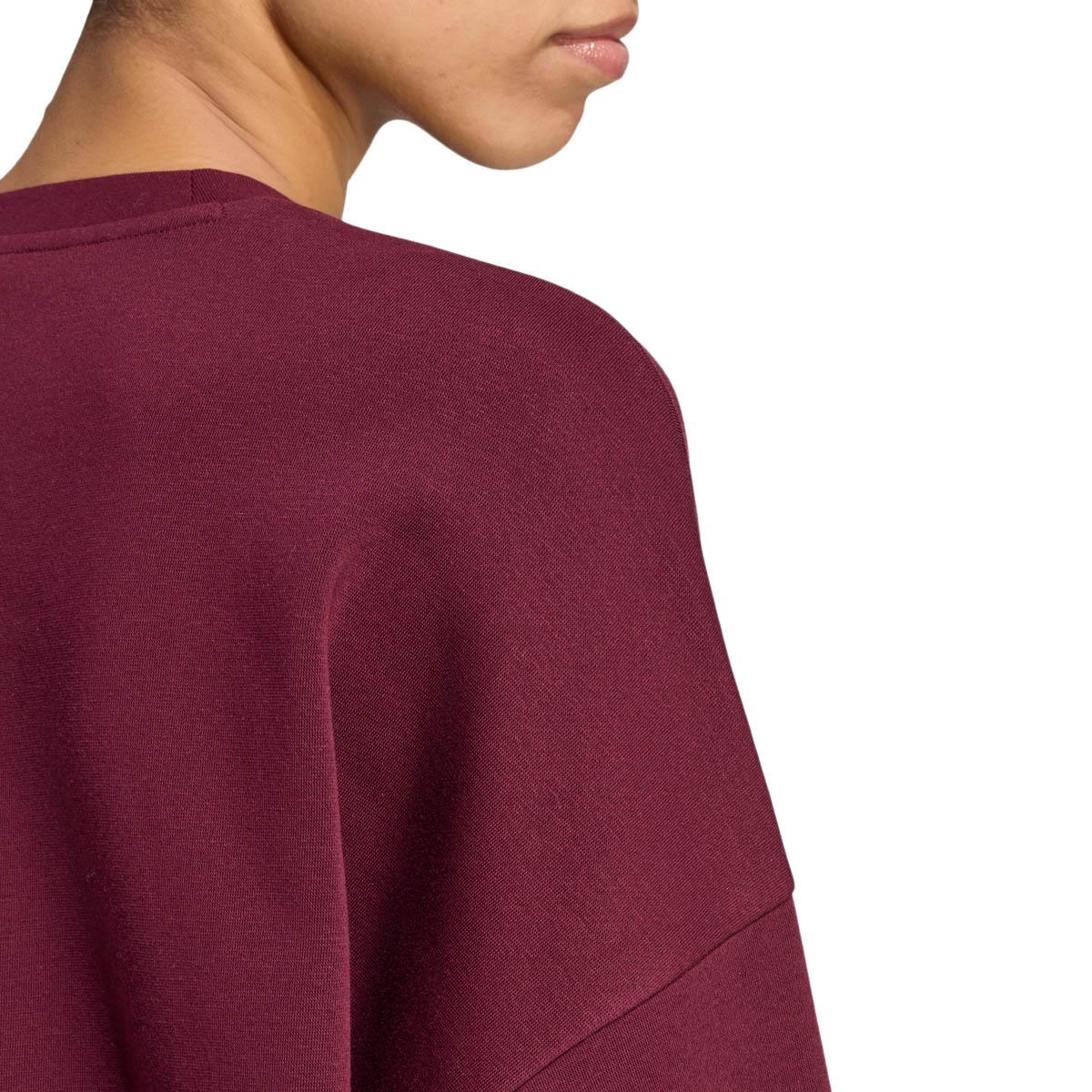 adidas Small Logo FC Sweatshirt Dame MAROON/WHITE