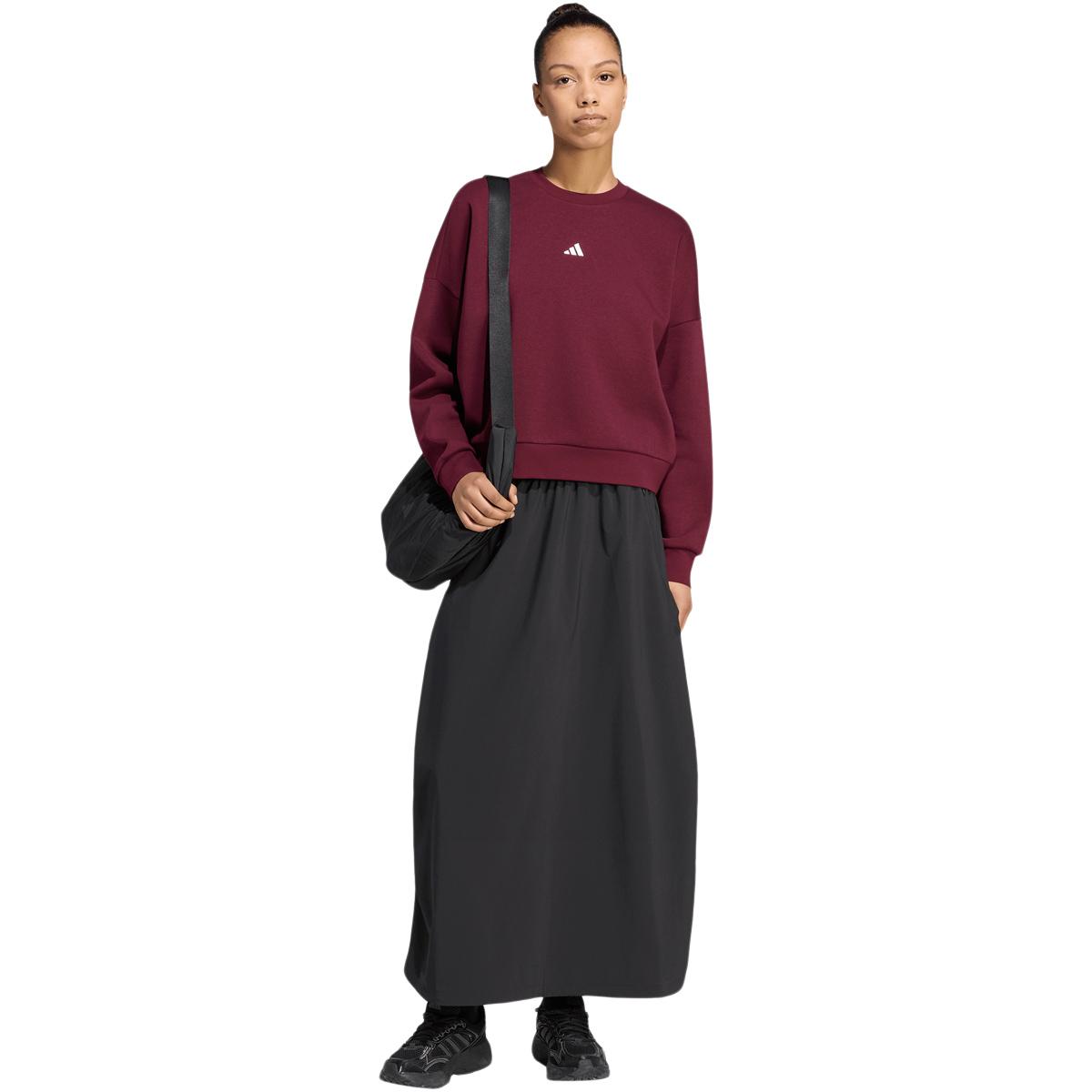adidas Small Logo FC Sweatshirt Dame MAROON/WHITE