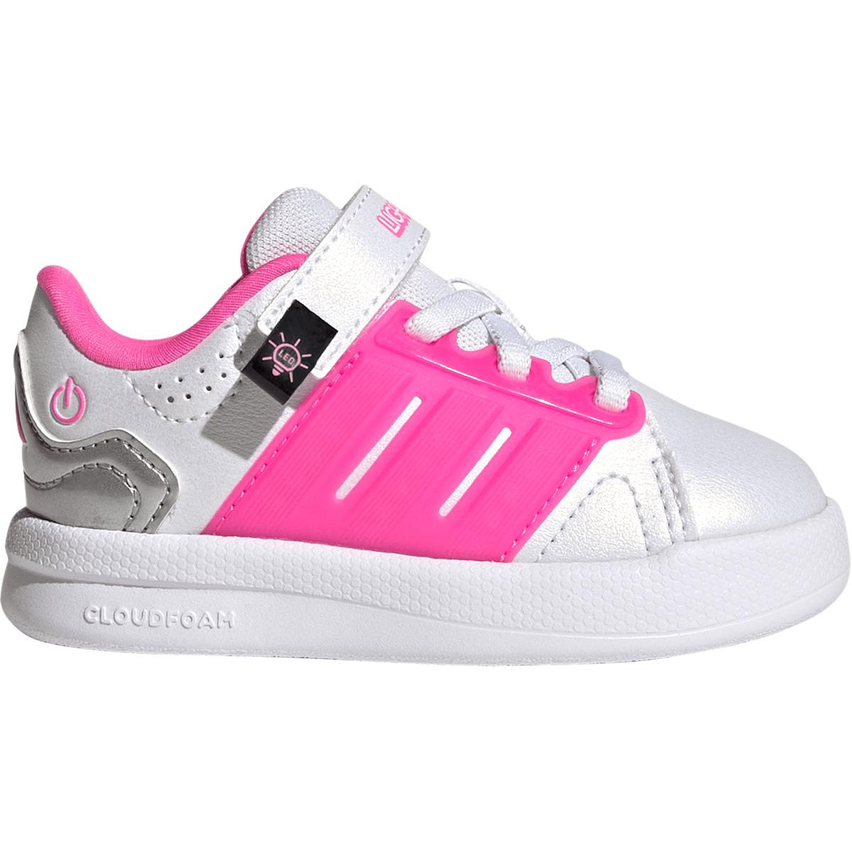 adidas Lightorama Court EL I Velcro Sneakers M/Lys Børn FTWWHT/LUCPNK/SILVMT