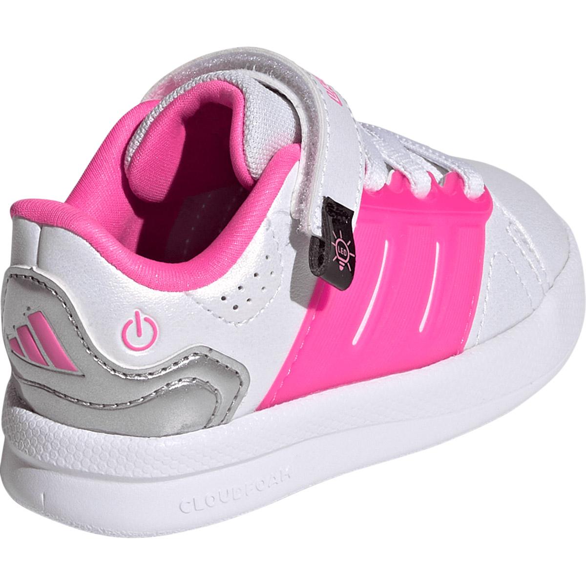 adidas Lightorama Court EL I Velcro Sneakers M/Lys Børn FTWWHT/LUCPNK/SILVMT