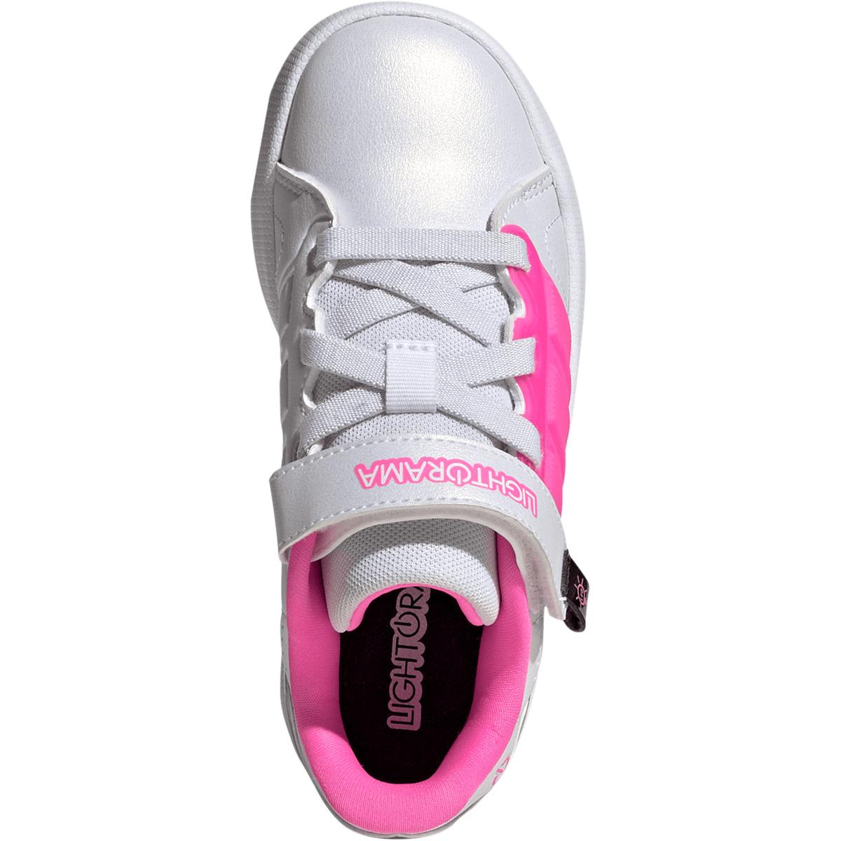 adidas Lightorama Court EL C Velcro Sneakers M/Lys Børn FTWWHT/LUCPNK/SILVMT