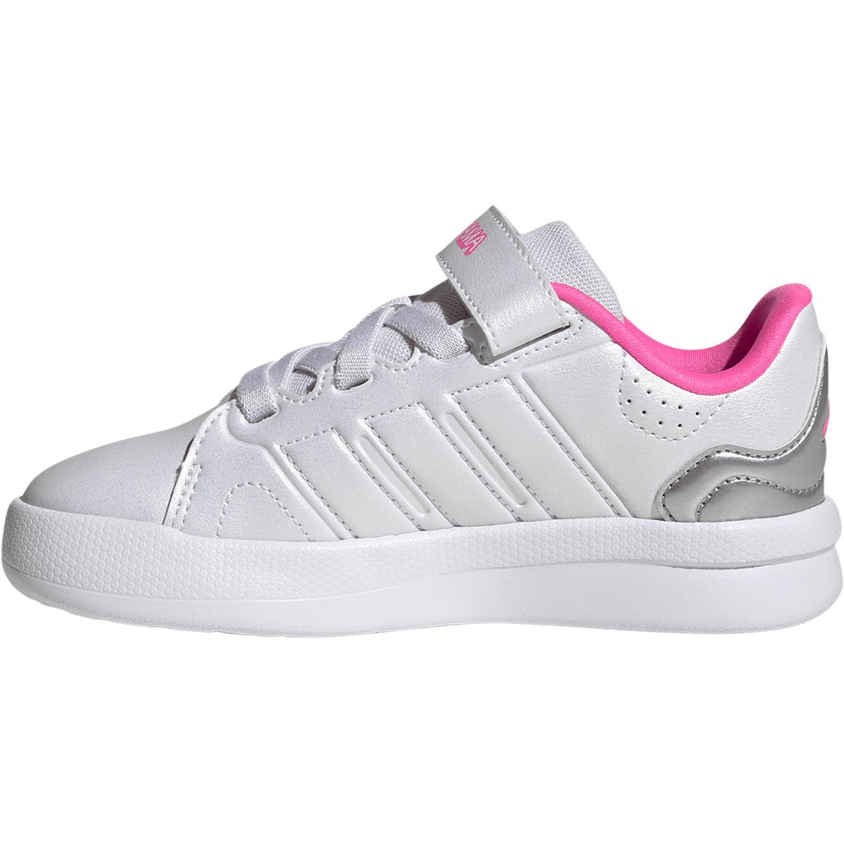 adidas Lightorama Court EL C Velcro Sneakers M/Lys Børn FTWWHT/LUCPNK/SILVMT