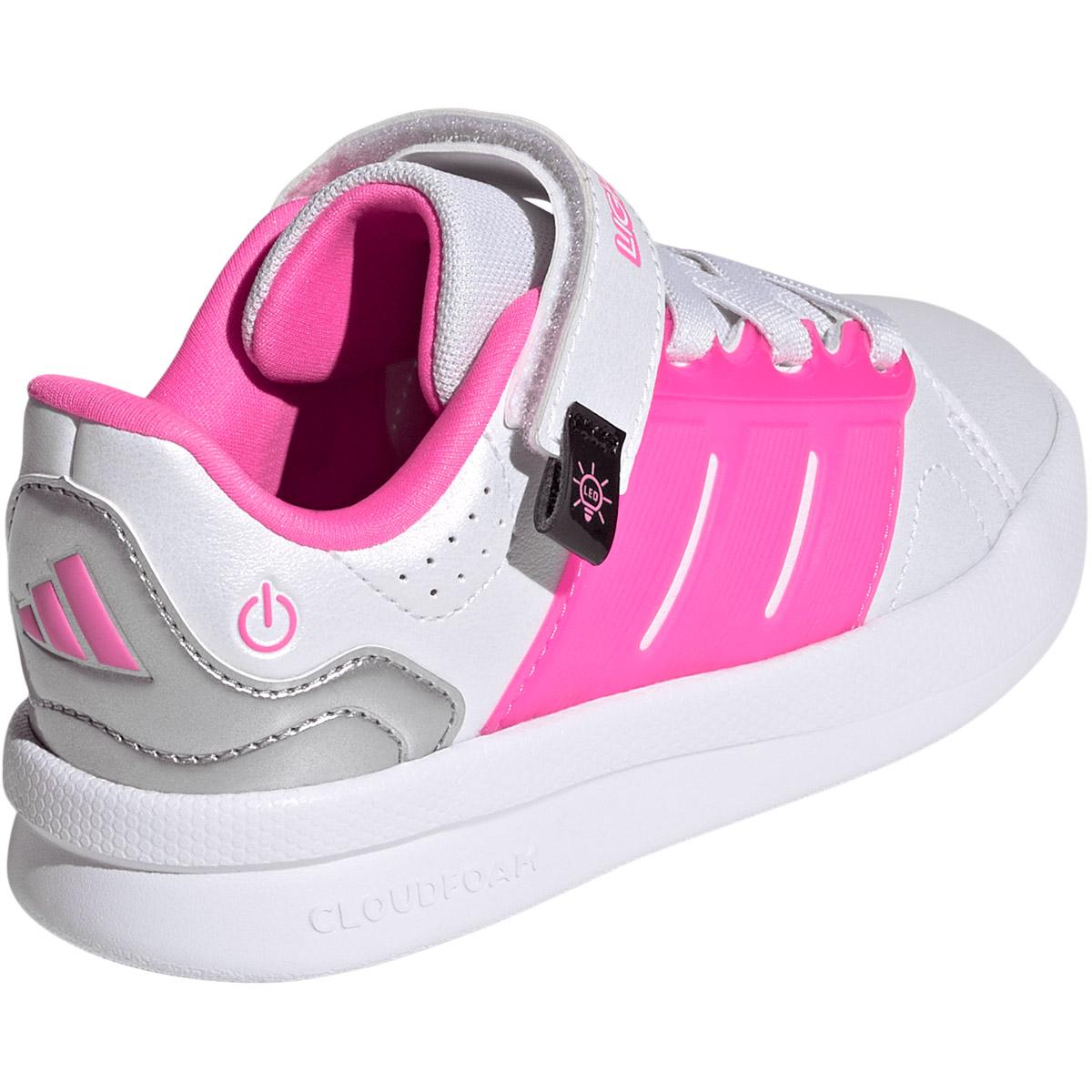 adidas Lightorama Court EL C Velcro Sneakers M/Lys Børn FTWWHT/LUCPNK/SILVMT
