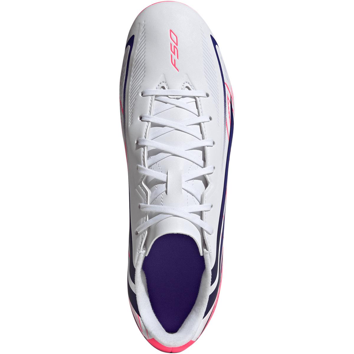 adidas F50 Hyperfast Club FG/MG Fodboldstøvler FTWWHT/SOLPUR/SOLTUR