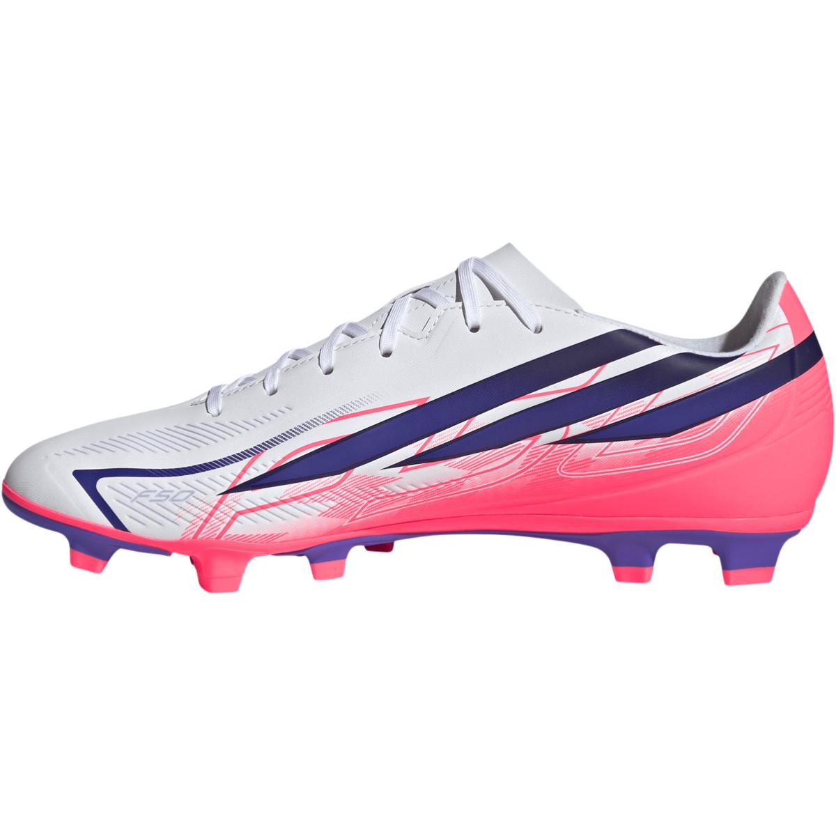 adidas F50 Hyperfast Club FG/MG Fodboldstøvler FTWWHT/SOLPUR/SOLTUR