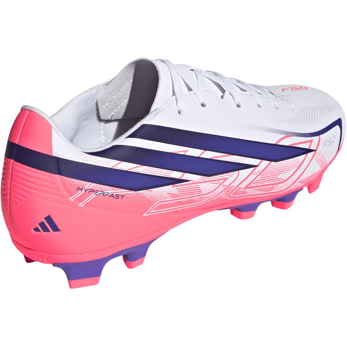 adidas F50 Hyperfast Club FG/MG Fodboldstøvler FTWWHT/SOLPUR/SOLTUR
