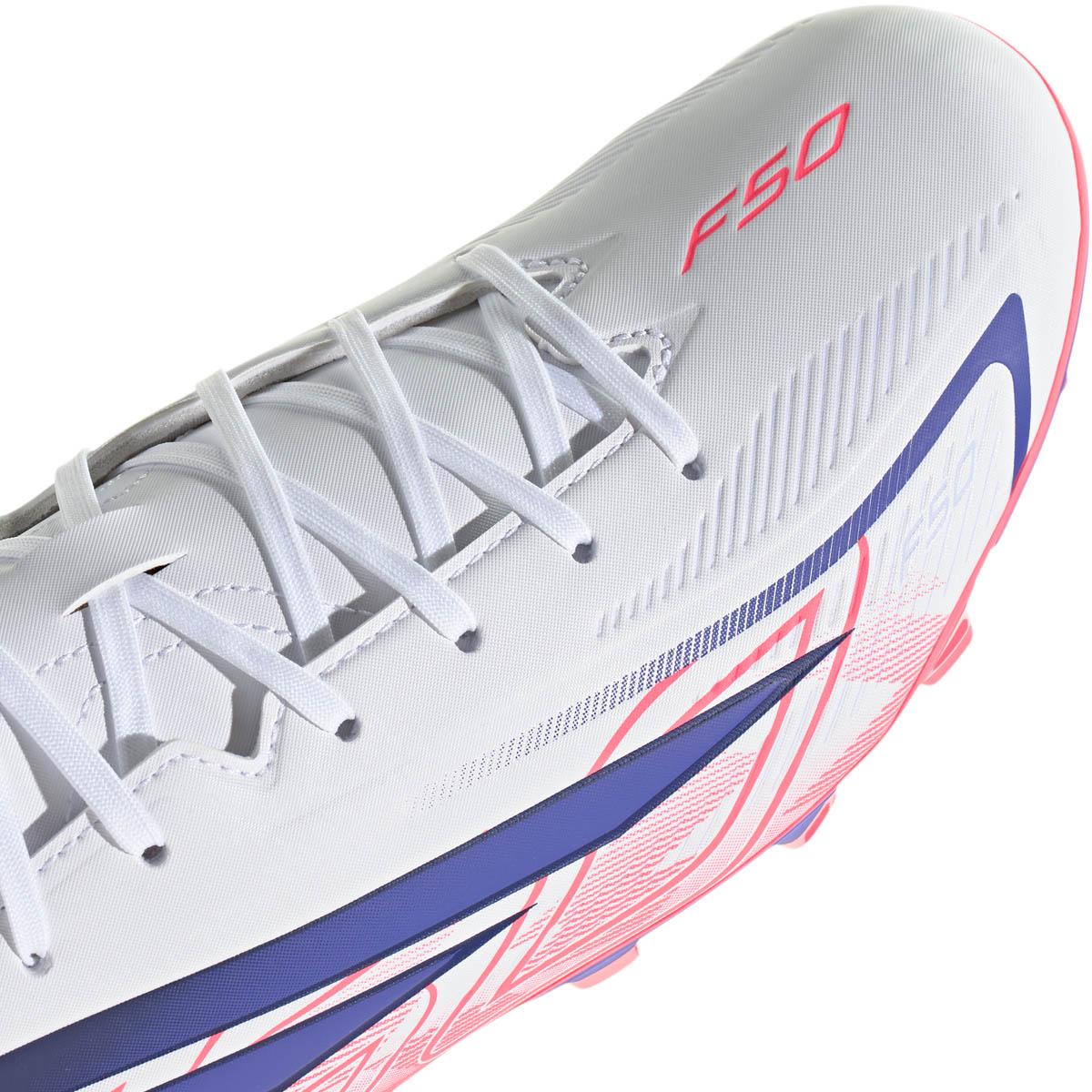 adidas F50 Hyperfast Club FG/MG Fodboldstøvler FTWWHT/SOLPUR/SOLTUR
