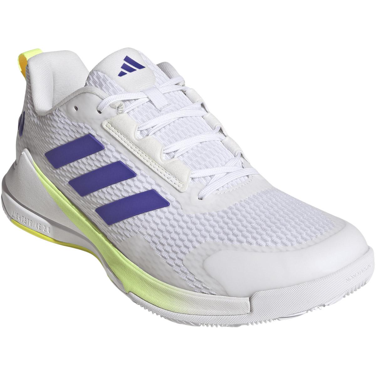 adidas Novaflight 2 Håndballsko Herre FTWWHT/PURPUR/HIREYE
