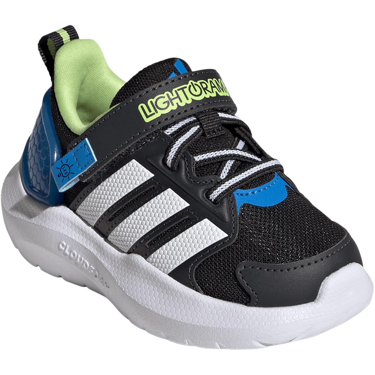 adidas Lightorama RNR I Velcro Sneakers M/Lys Børn CBLACK/FTWWHT/LURABL