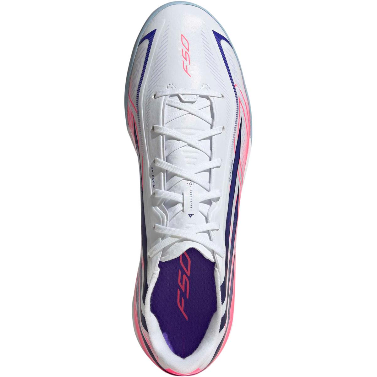 adidas F50 Hyperfast League IN Fodboldsko FTWWHT/SOLPUR/SOLTUR