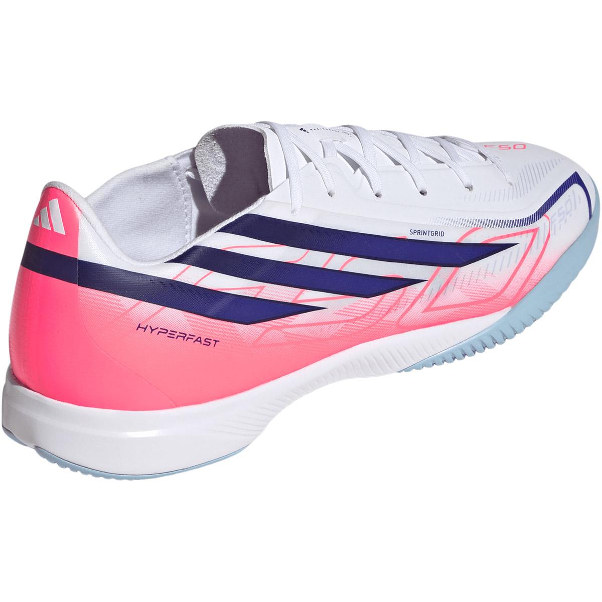 adidas F50 Hyperfast League IN Fodboldsko FTWWHT/SOLPUR/SOLTUR
