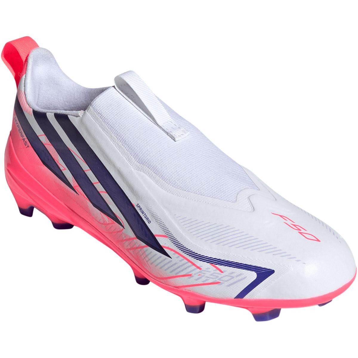 adidas F50 Hyperfast League LL FG Fodboldstøvler Børn FTWWHT/SOLPUR/SOLTUR