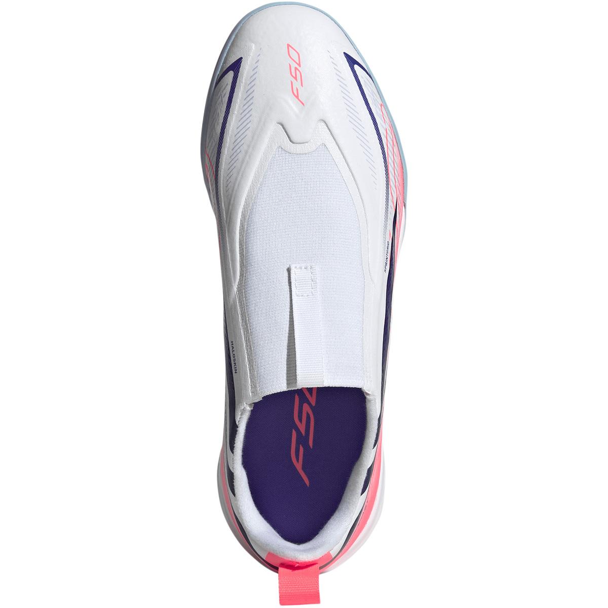 adidas F50 Hyperfast League LL IN Fodboldsko Børn FTWWHT/SOLPUR/SOLTUR