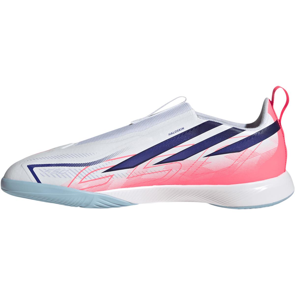 adidas F50 Hyperfast League LL IN Fodboldsko Børn FTWWHT/SOLPUR/SOLTUR