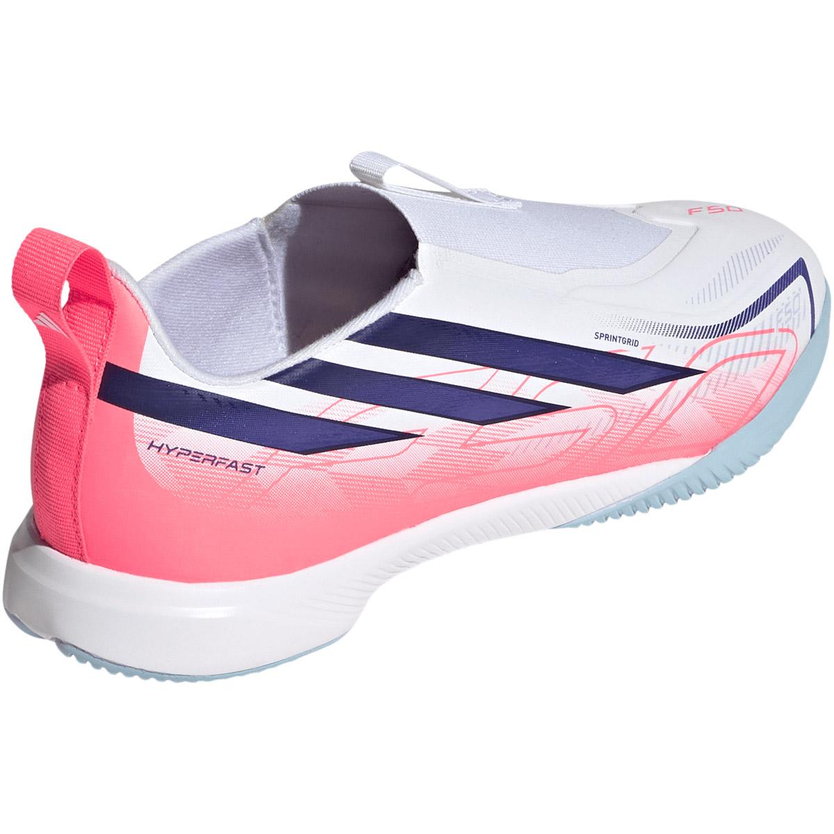 adidas F50 Hyperfast League LL IN Fodboldsko Børn FTWWHT/SOLPUR/SOLTUR