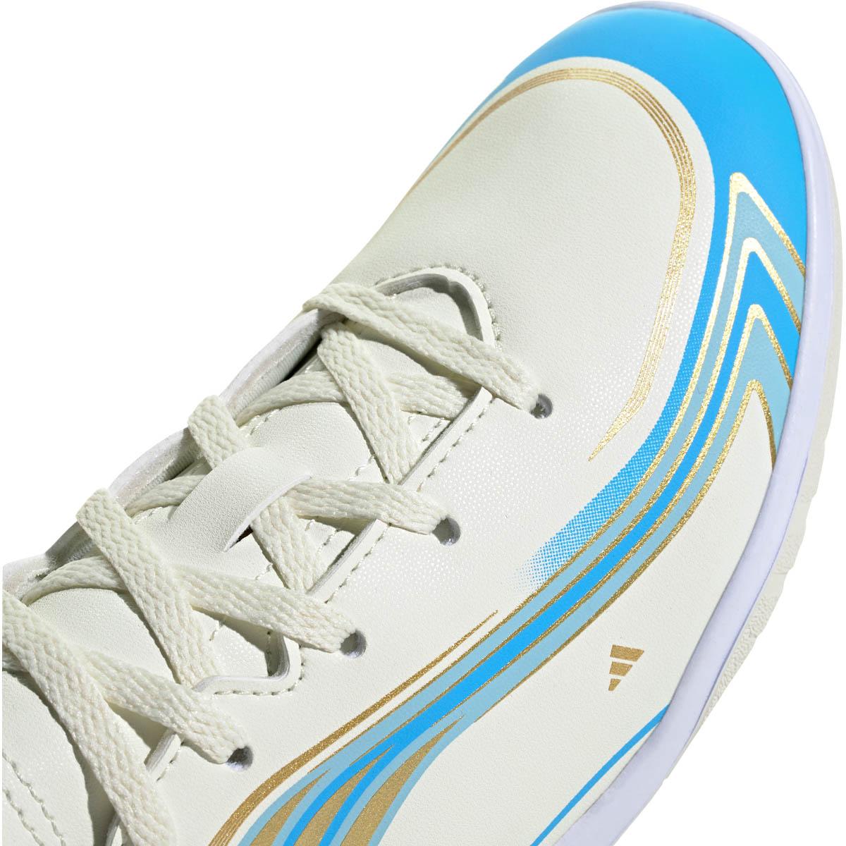 adidas F50 Messi Club IN Fodboldsko Børn IVORY/SEBLBU/ICEBLU