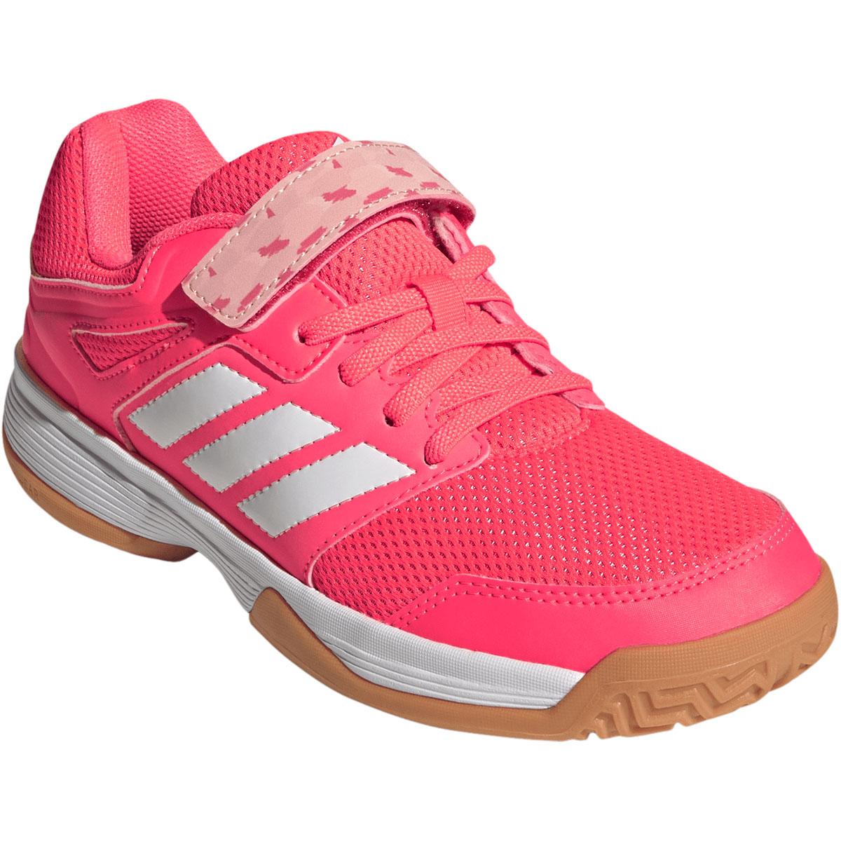 adidas Speedcourt Velcro Indendørssko Børn SOLTUR/FTWWHT/CLPINK
