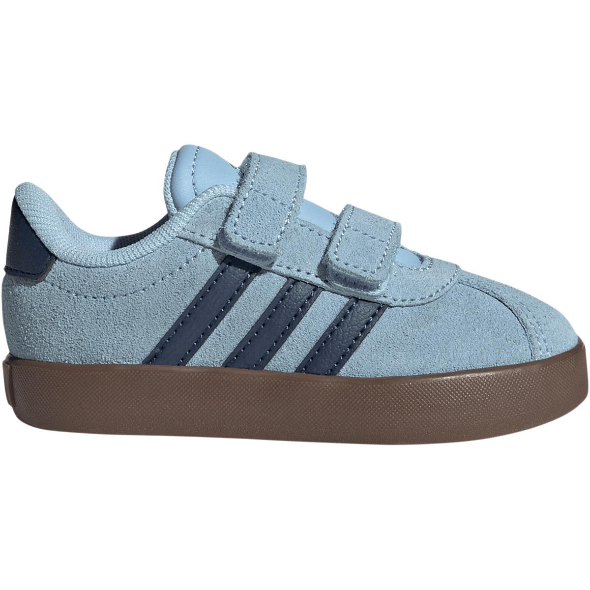 adidas VL Court 3.0 I Suede Velcro Sneakers Børn CLESKY/NINDIG/GUM5