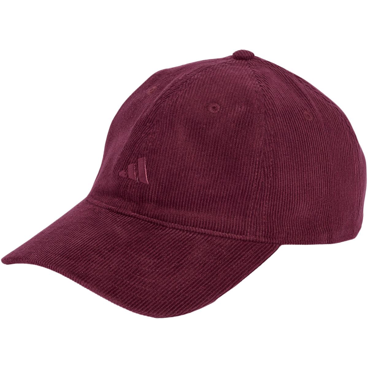 adidas Corduroy Strapback Cap MAROON/AMARED