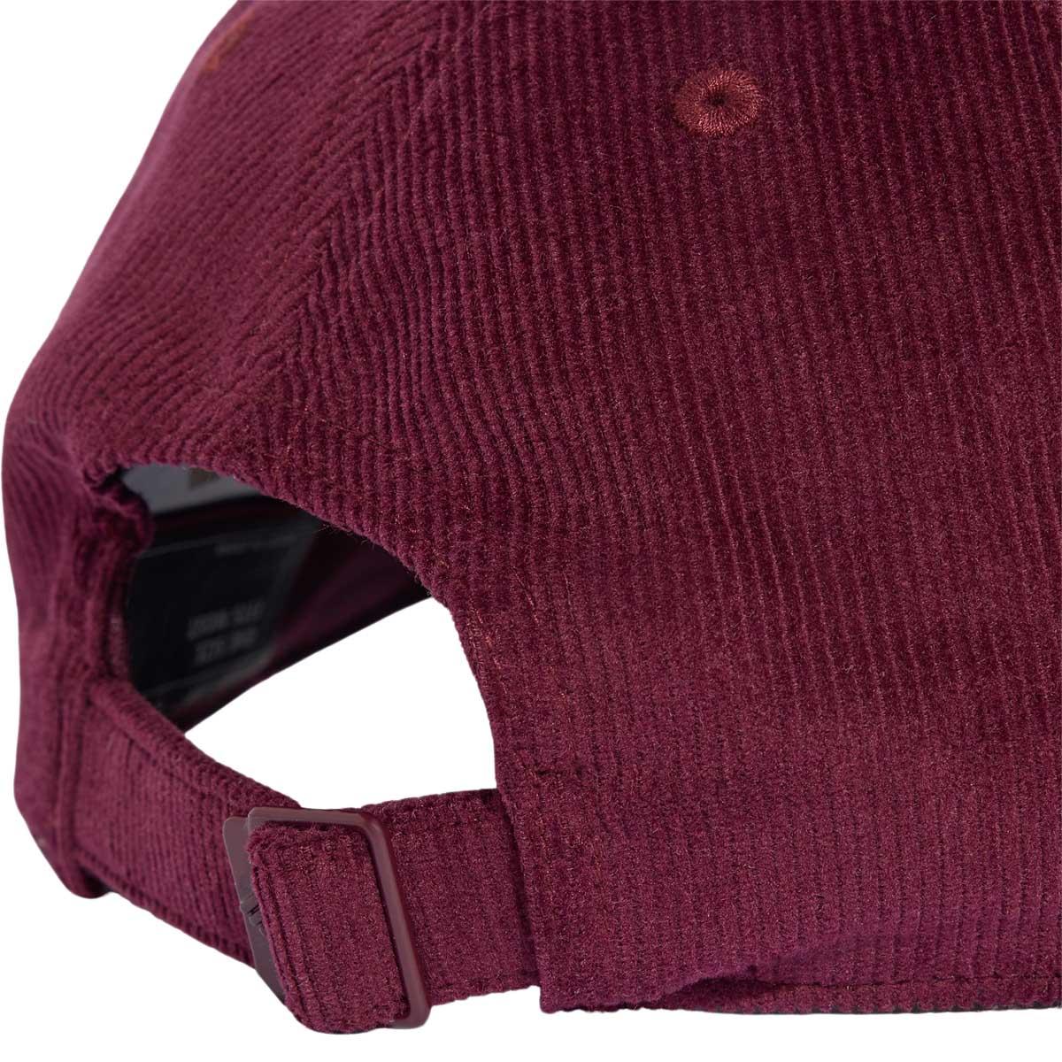 adidas Corduroy Strapback Cap MAROON/AMARED