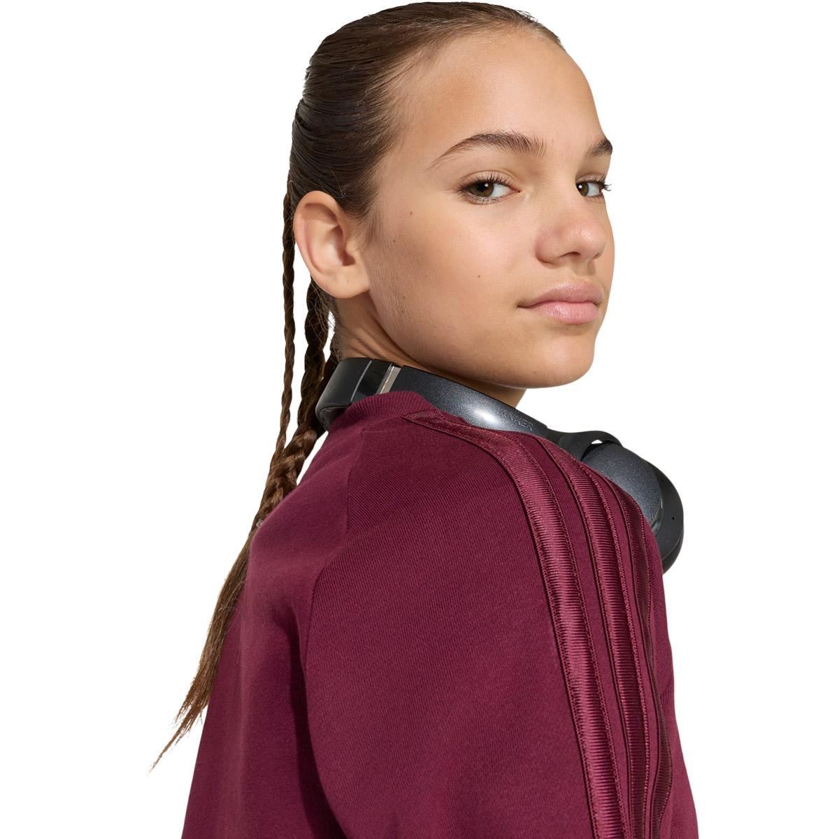 adidas Satin Sweatshirt Børn MAROON/MAROON