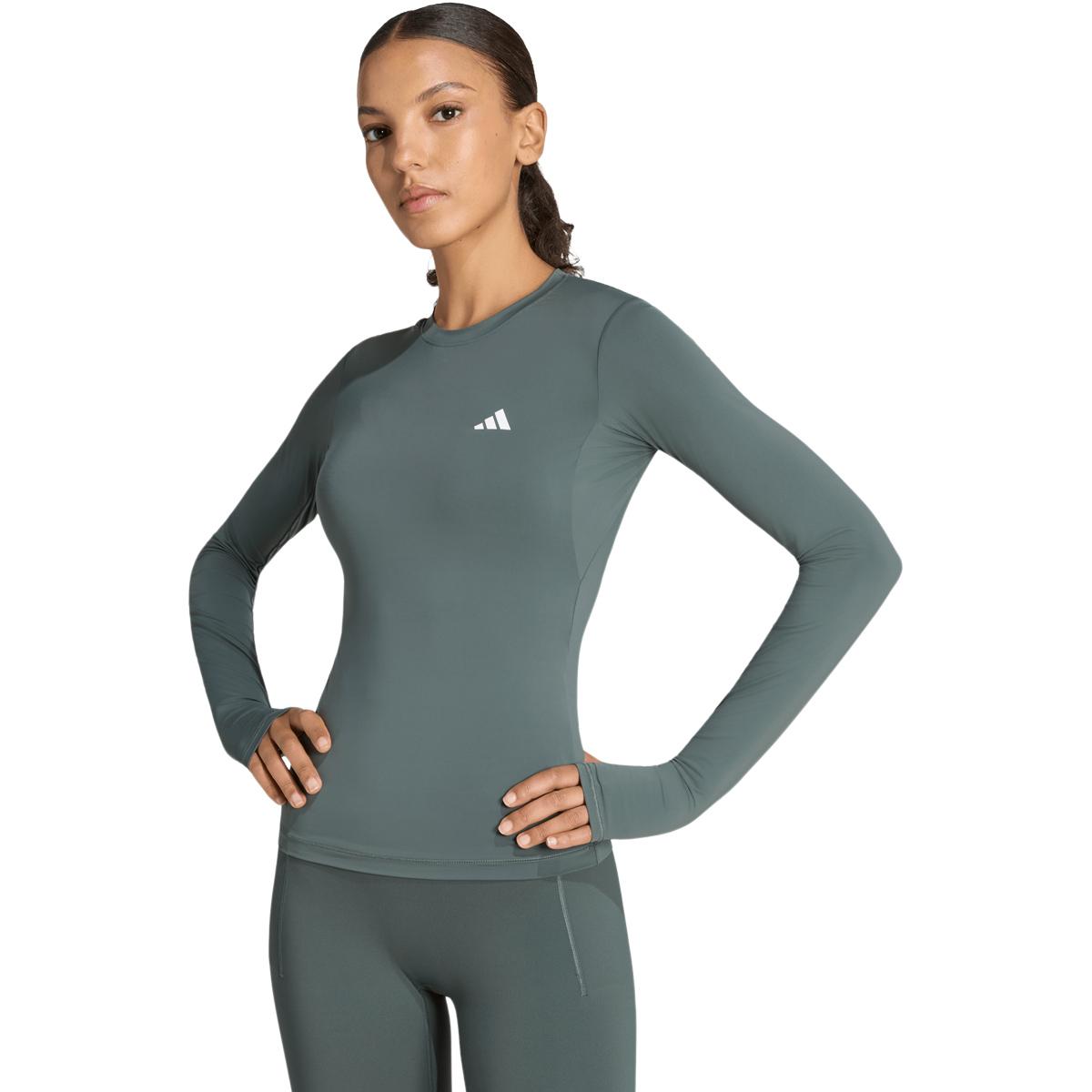 adidas PrimeLift Essentials Contour Langermet Løpe T-skjorte Dame LEGIVY