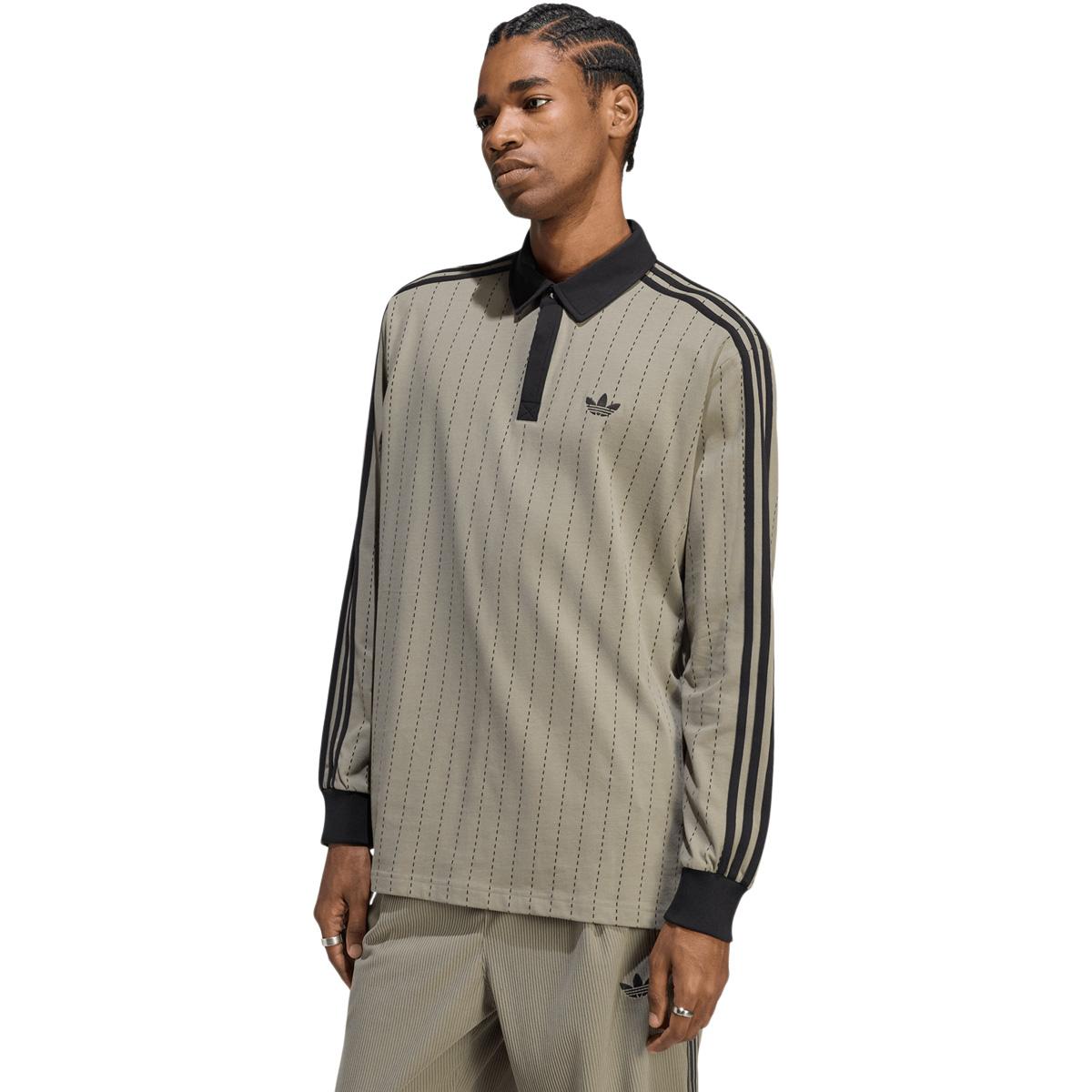 adidas Originals Pinstripes Langærmet Polo T-shirt Herre SILPEB