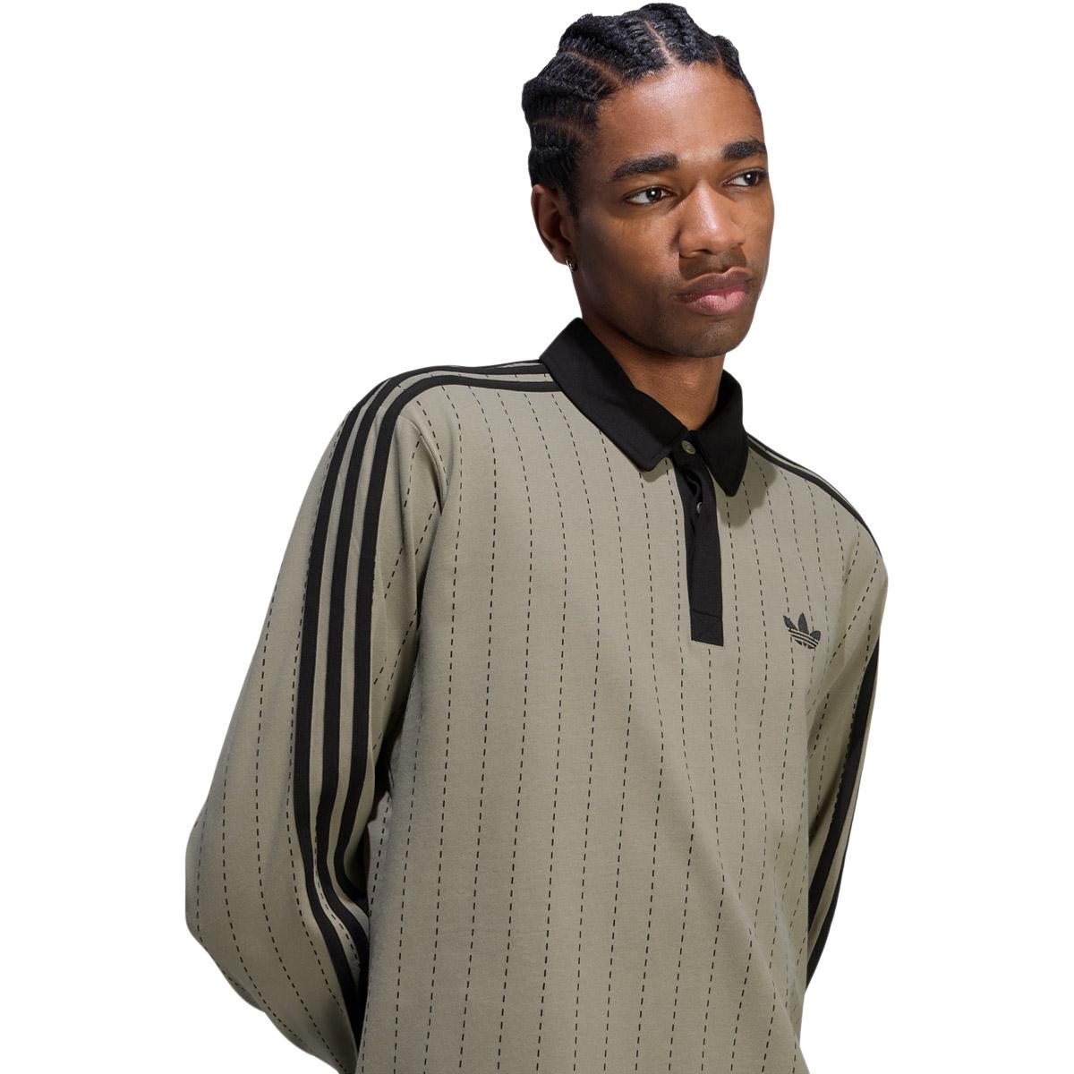 adidas Originals Pinstripes Langærmet Polo T-shirt Herre SILPEB