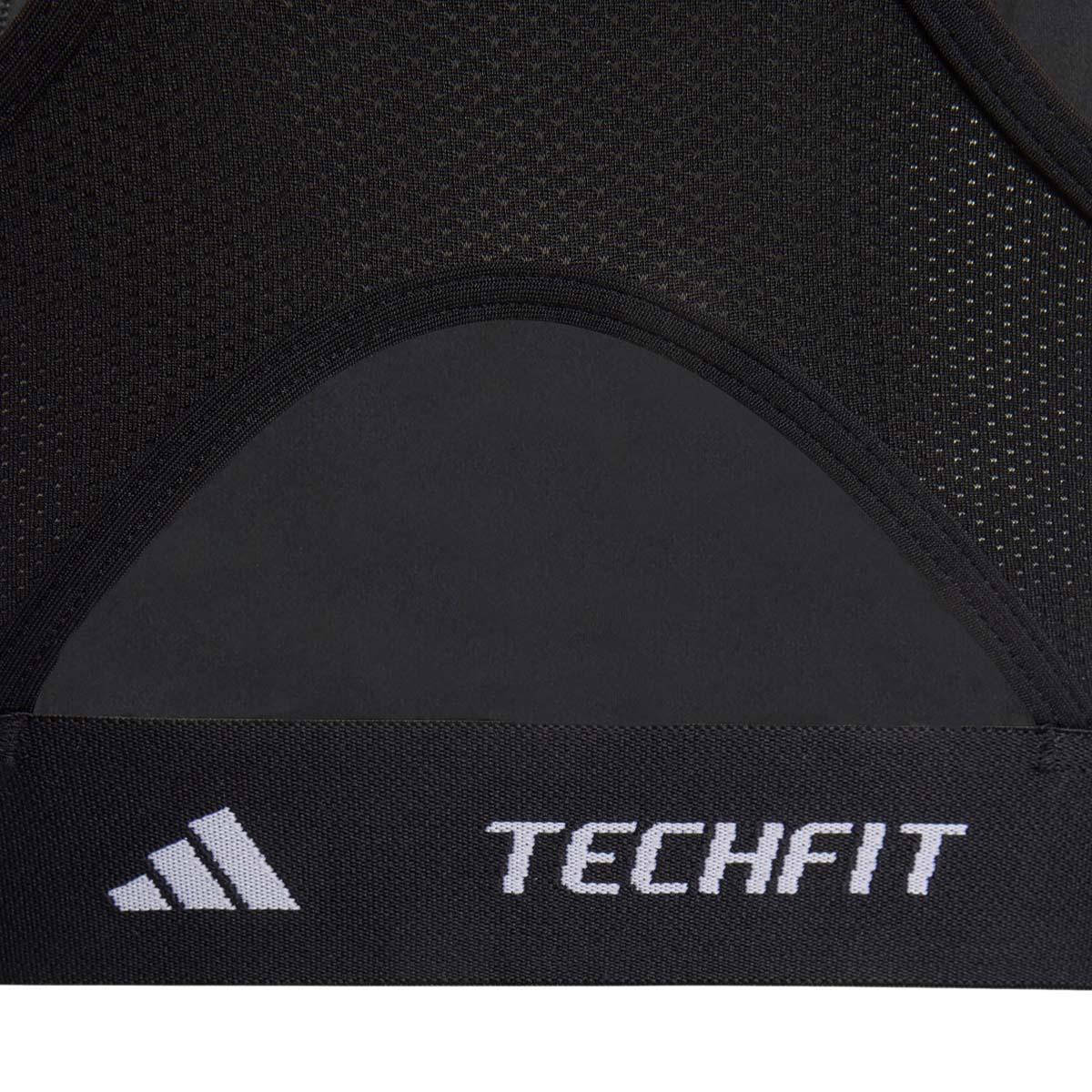adidas Techfit Primelift Medium Support Sports-BH Barn BLACK/WHITE