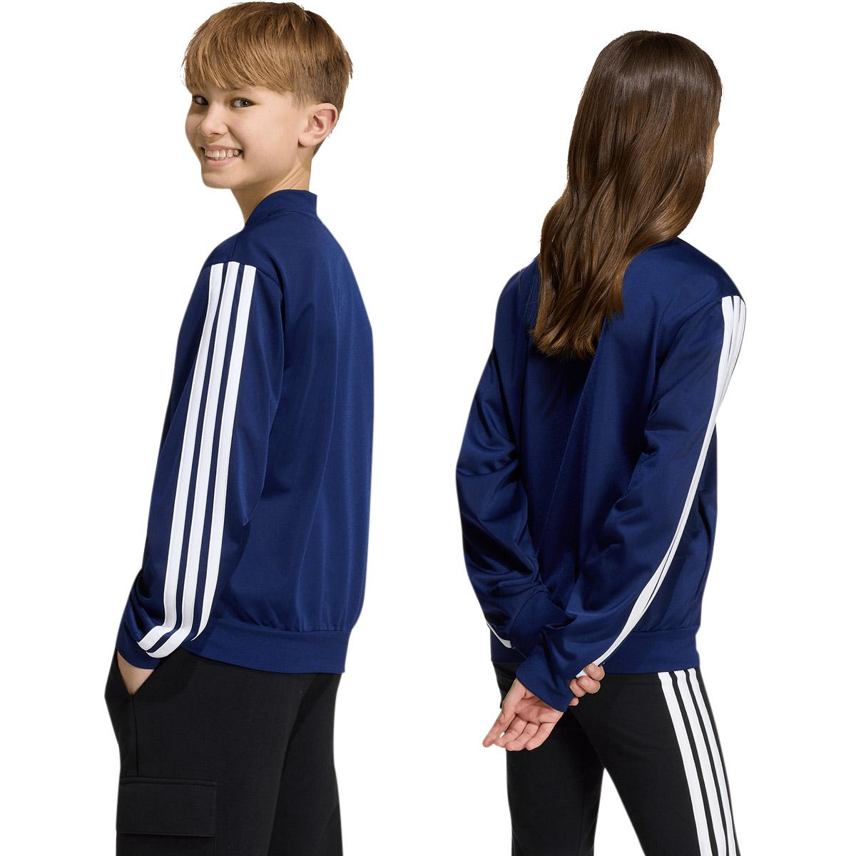adidas 3-Stripes Track Top Børn DKBLUE/WHITE