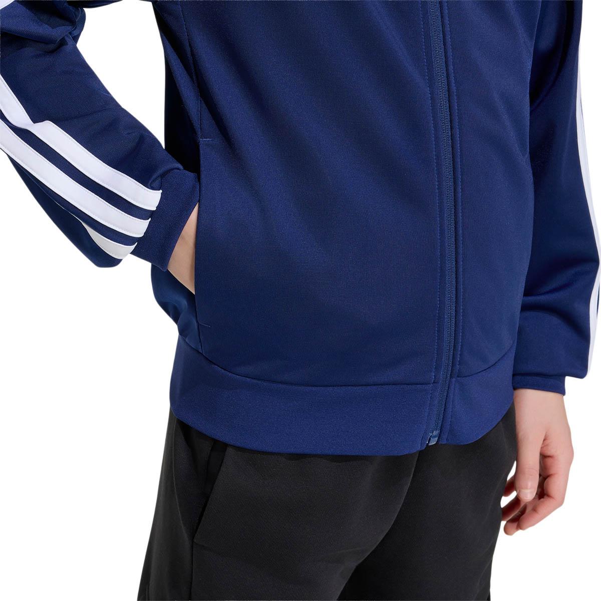 adidas 3-Stripes Track Top Børn DKBLUE/WHITE