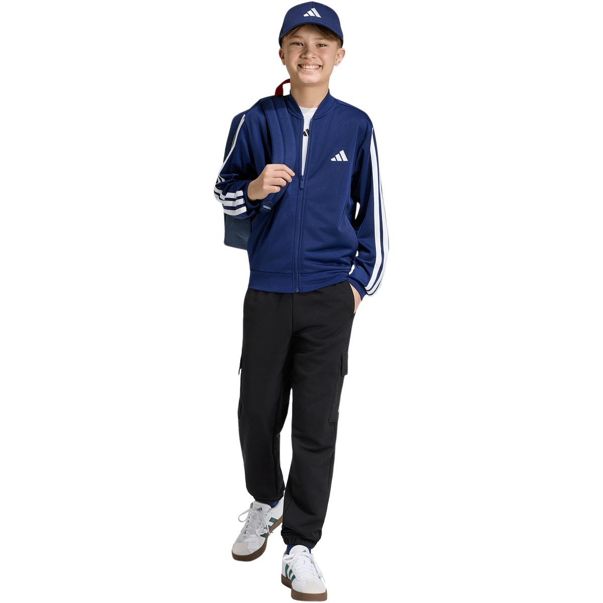 adidas 3-Stripes Track Top Børn DKBLUE/WHITE