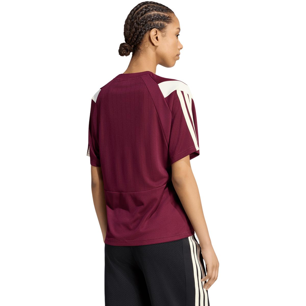 adidas Tiro T-skjorte Dame MAROON/IVORY