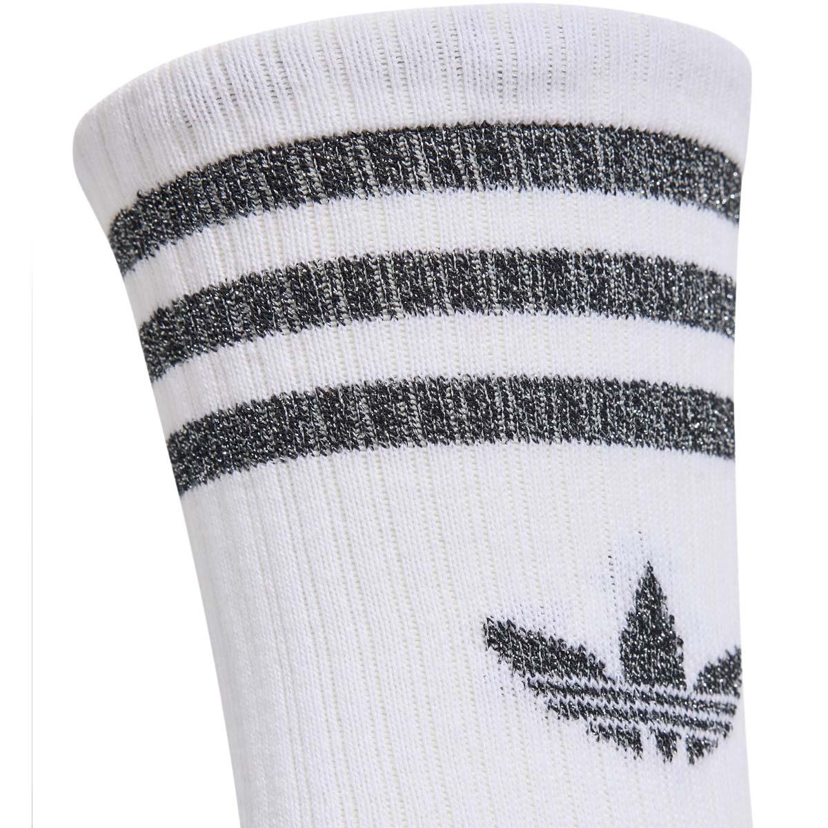 adidas Originals 3-Stripes Glitter 3-Pack Strømper WHITE/SILVMT/BLACK