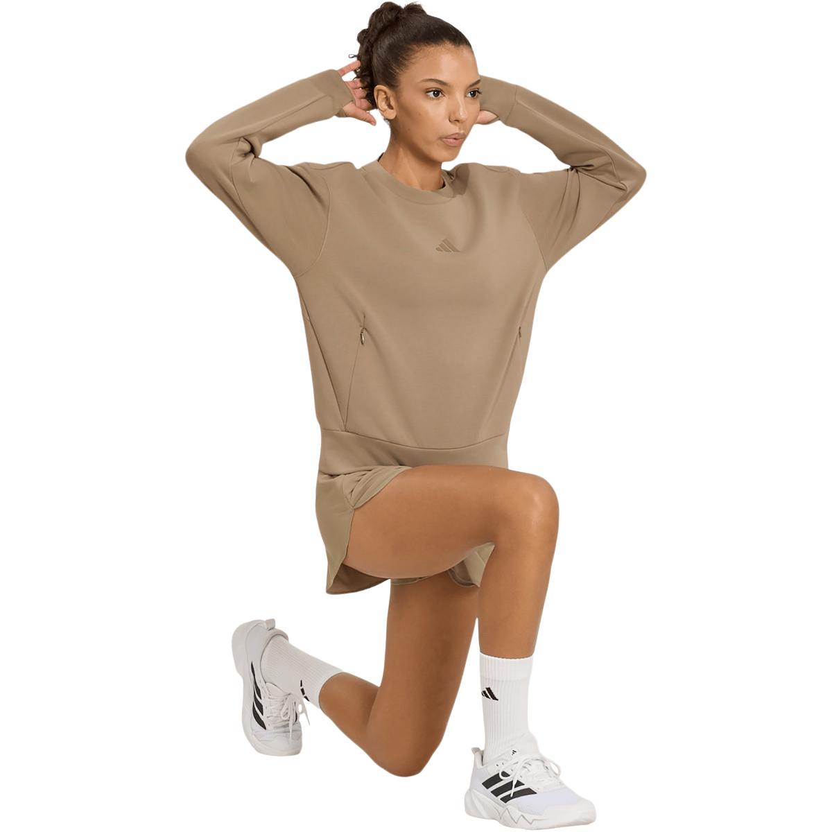 adidas Designed 4 Training Knit Crew Træningstrøje Dame KHASIX