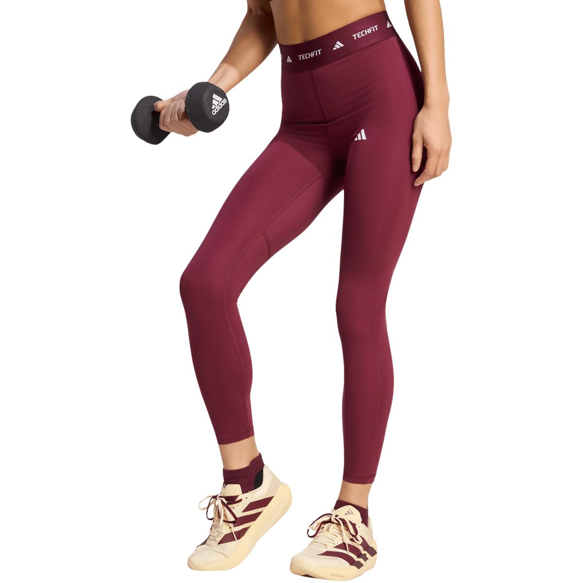 adidas Techfit 7/8 Treningstights Dame MAROON