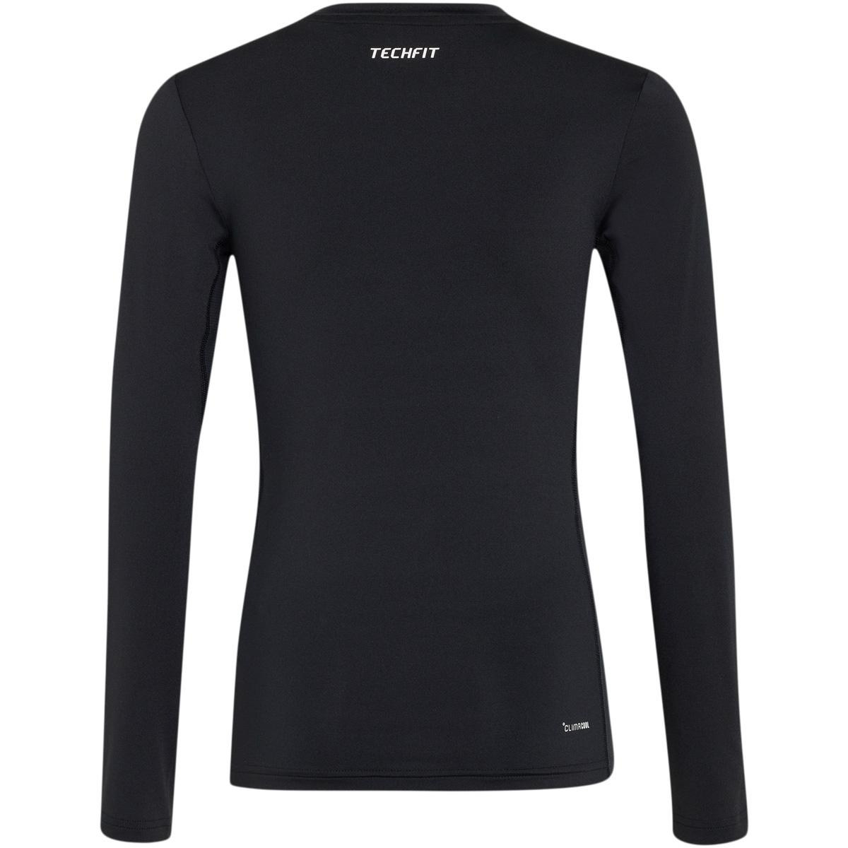 adidas Techfit Langærmet Baselayer Trænings T-shirt Børn BLACK/WHITE