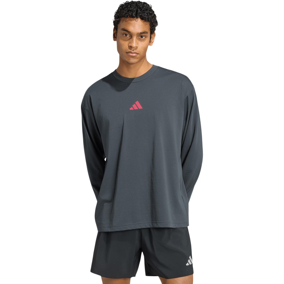adidas RSOM Langærmet Løbe T-shirt Herre CARBON/SOLTUR