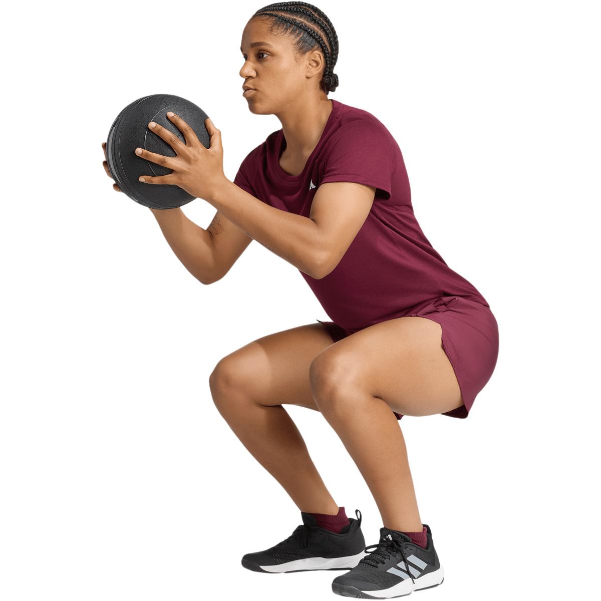 adidas Work Out Essentials Scoop Trænings T-shirt Dame MAROON