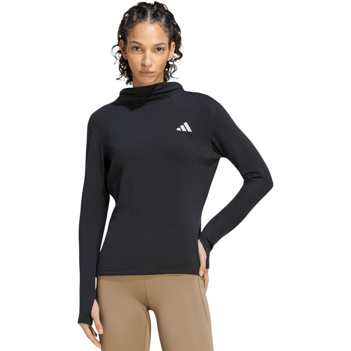 adidas Adi365 Winterized Hooded Løpetrøye Dame BLACK