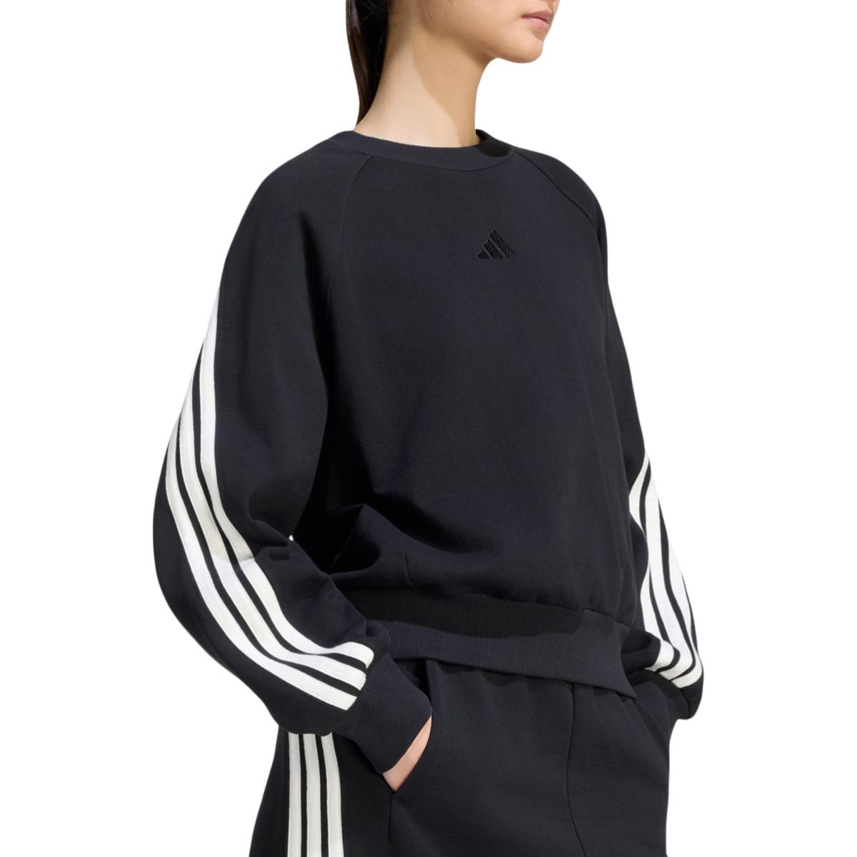 adidas AK 3-Stripes Sweatshirt Dame BLACK/OWHITE