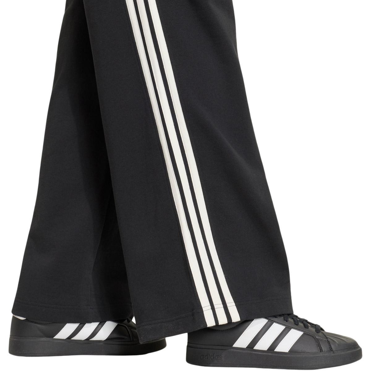 adidas AK 3-Stripes Wide Leg Joggingbukser Dame BLACK/OWHITE