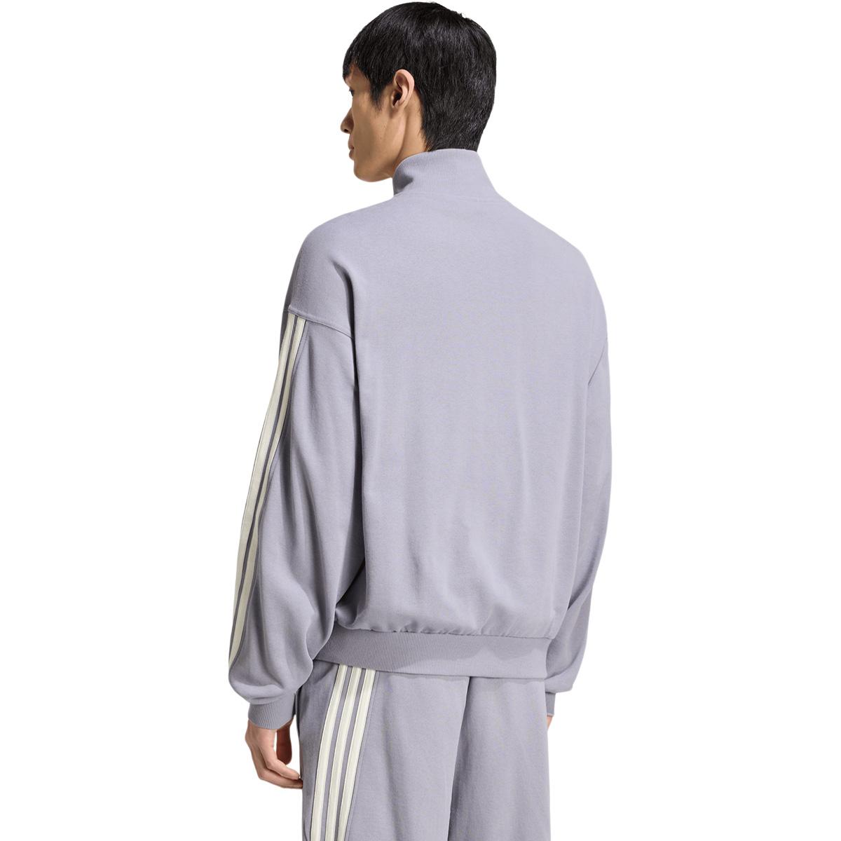 adidas AK 3-Stripes Full Zip Sweatshirt Herre SLATE/OWHITE