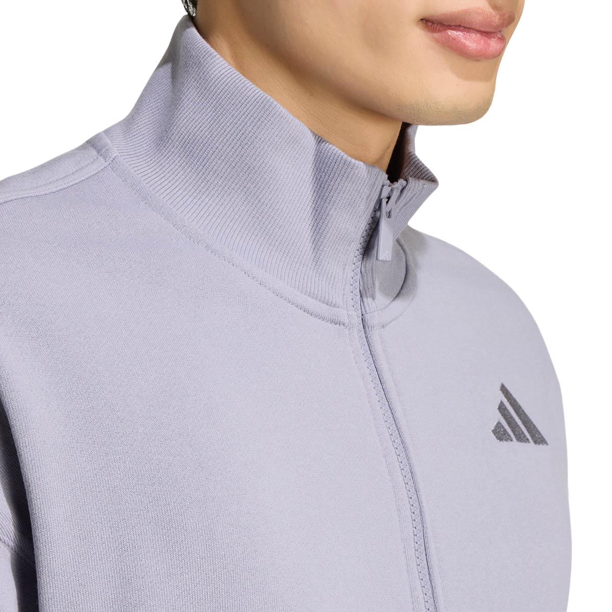 adidas AK 3-Stripes Full Zip Sweatshirt Herre SLATE/OWHITE